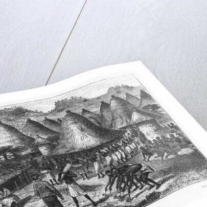 David Livingstone welcomed in a village in the Great Lakes region of Central Africa, 1874 by French School