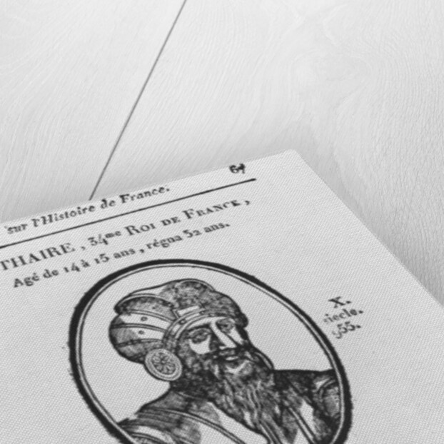 Lothair, Carolingian King of France by French School