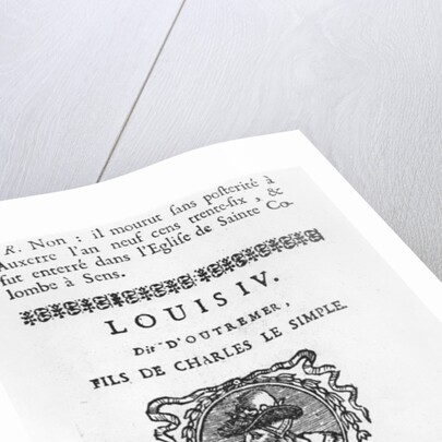 Louis IV d'Outremer by French School