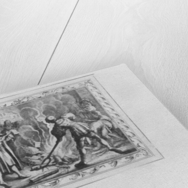 Louis VIII burning the Albigensian books in 1226 by French School