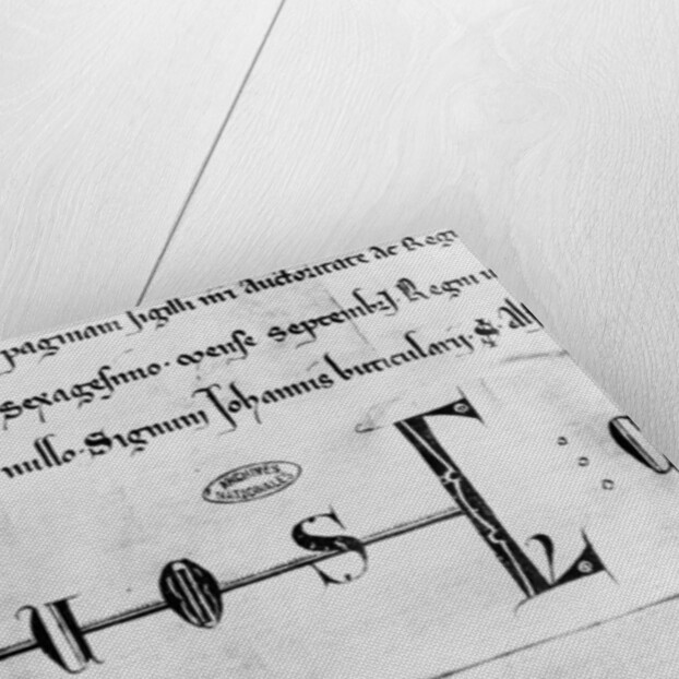 Monogram of Louis IX by French School