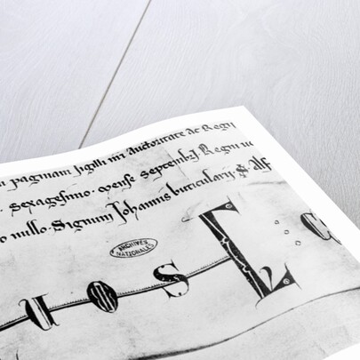 Monogram of Louis IX by French School
