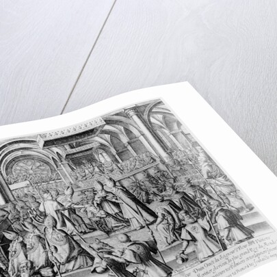 Coronation ceremony of Louis XIII in Reims, 17 October 1610 by Thomas de Leu