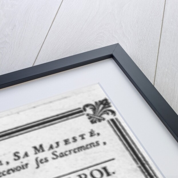 Medical bulletin about the illness of Louis XV by French School