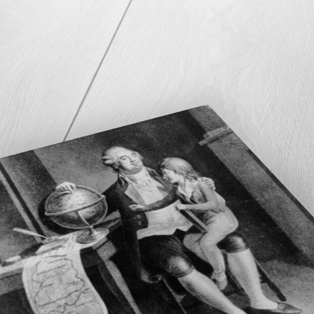 Louis XVI teaching geography to the Dauphin by French School
