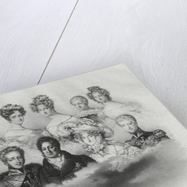 Louis-Philippe I and his family in 1830 by French School