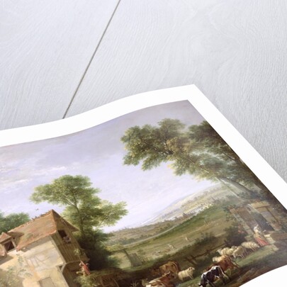 The Farm, 1750 by Jean-Baptiste Oudry