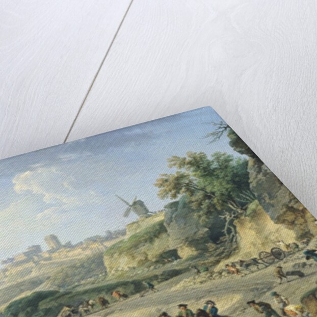 The Construction of a Road, 1774 by Claude Joseph Vernet