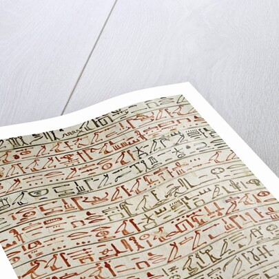 Detail from 'The Book of the Dead' by Egyptian 18th Dynasty