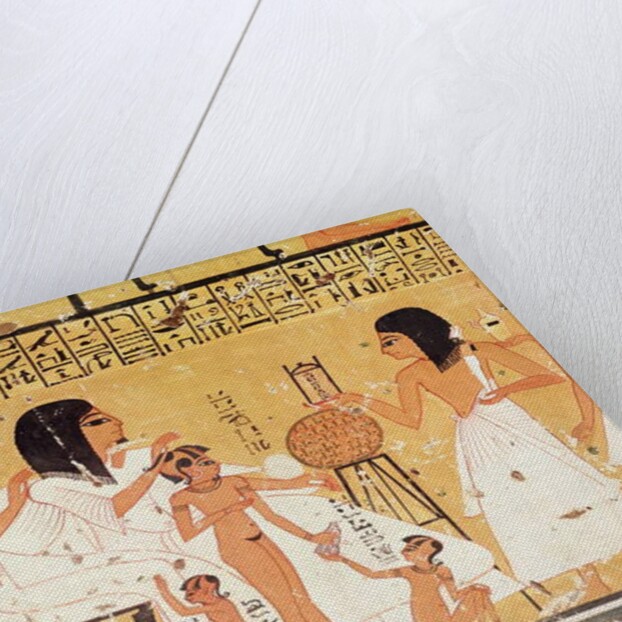 The dead, their family and their servants by Egyptian 20th Dynasty