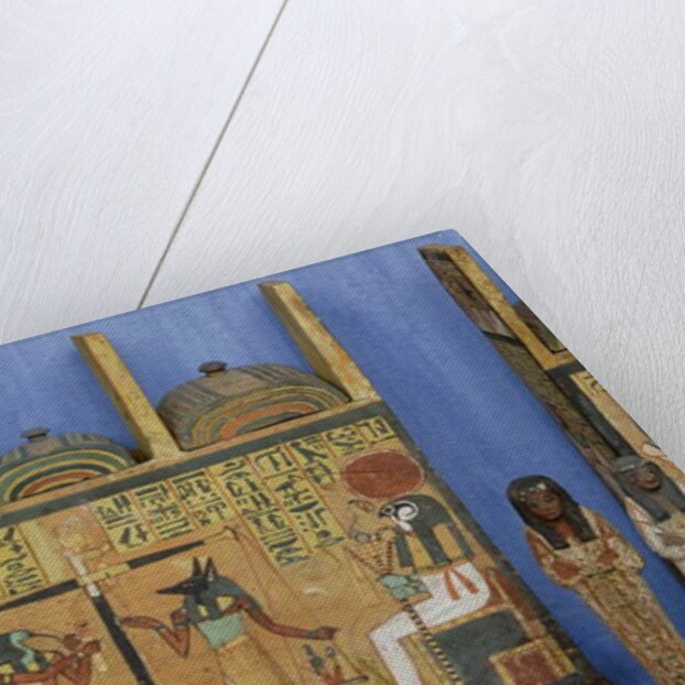 Ushabti casket with a scene of psychostasis, Third Intermediate Period by Egyptian 21st Dynasty