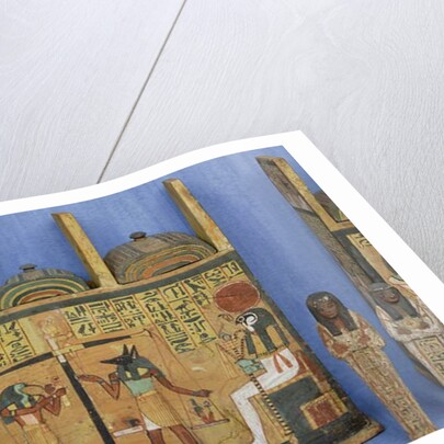 Ushabti casket with a scene of psychostasis, Third Intermediate Period by Egyptian 21st Dynasty