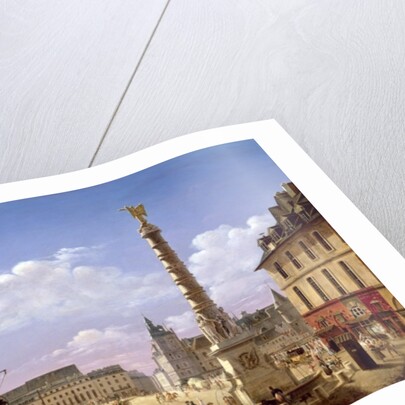 The Fountain in the Place du Chatelet, Paris, 1810 by Etienne Bouhot