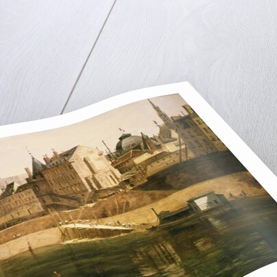 The Palais de Justice, the Conciergerie and the Tour de l'Horloge, after 1858 by Adrien Dauzats