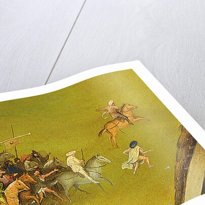 The Adoration of the Magi, detail of the background by Hieronymus Bosch