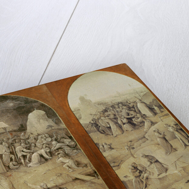 Christ on the Road to Calvary, outside panels of the Temptation of St. Anthony triptych by Hieronymus Bosch