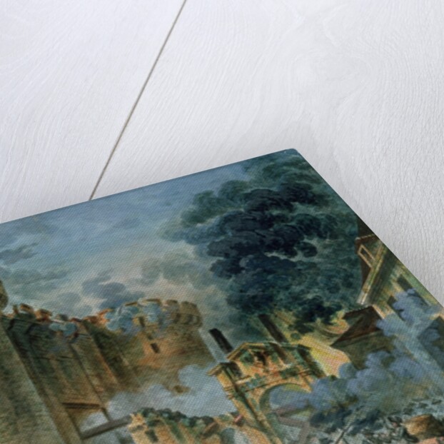 The Taking of the Bastille, 14th July 1789 by Jean-Pierre Houel