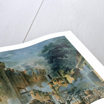 The Taking of the Bastille, 14th July 1789 by Jean-Pierre Houel