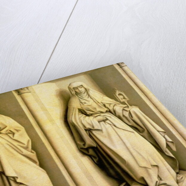 St. James the Great and St. Clare, predella panel from The Nuptials of the Virgin by Master of Flemalle