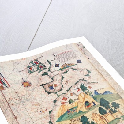 <Map of Great Britain, Europe and North West Africa by Luis Lazaro