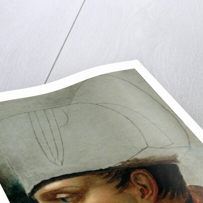 Unfinished Portrait of Napoleon I formerly attributed to Jacques Louis David 1808 by Anne Louis Girodet de Roucy-Trioson