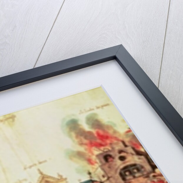 Ms fr.12536 f.2 The Scenery for Valenciennes Mystery Play, 1547 by Hubert Cailleau