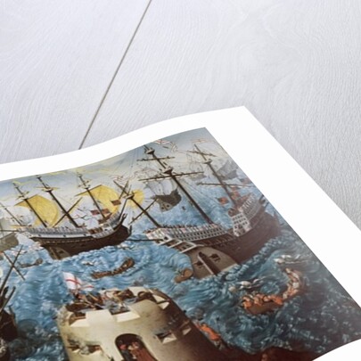 Embarkation of Henry VIII, in 1520, to the Field of the Cloth of Gold by Friedrich Bouterwek