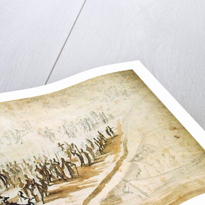 Louis XIII and Cardinal Richelieu at the Siege of l'Ile de Re, c.1628 by Jacques Callot