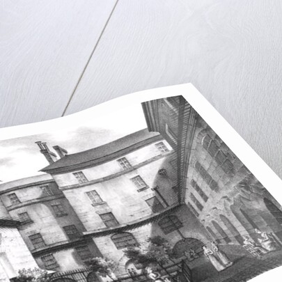 View of the Women's Yard at the Conciergerie Prison, engraved by Alphonse Urruty c.1831 by Collard (after)