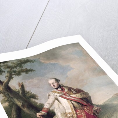 Full length portrait of Joseph II of Habsbourg-Lorraine, Holy Roman Emperor, c.1765 by Anton von Maron