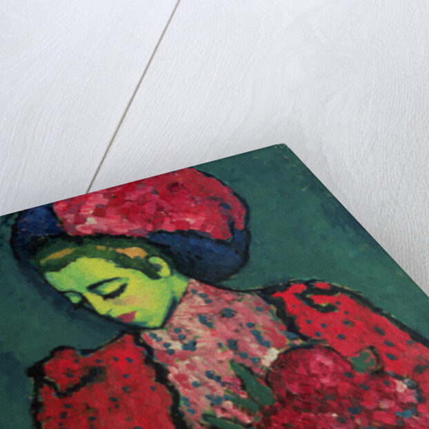 Young Girl with Peonies, 1909 by Alexej von Jawlensky