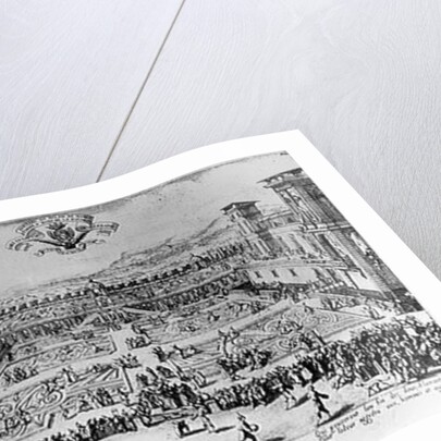 The Garden at the Palais de Nancy, dedicated to the Duchess of Lorraine, 1624 by Jacques Callot