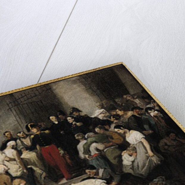 The Duke of Orleans Visiting the Sick at l'Hotel-Dieu During the Cholera Epidemic in 1832 by Alfred Johannot