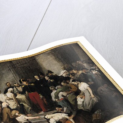 The Duke of Orleans Visiting the Sick at l'Hotel-Dieu During the Cholera Epidemic in 1832 by Alfred Johannot