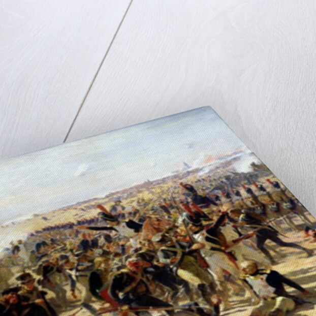 The Battle of Essling, May 1809 by Fernand Cormon