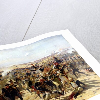The Battle of Essling, May 1809 by Fernand Cormon