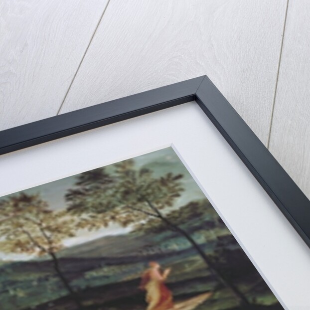 St. Genevieve Guarding her Flock by Fontainebleau School