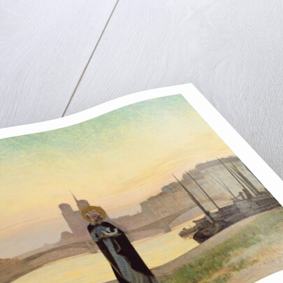 St. Genevieve, 1885 by Edmond-Francois Aman-Jean