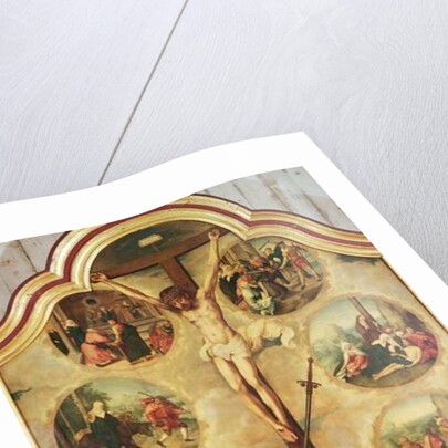 Central panel of a triptych depicting The Seven Sorrows of the Virgin, c.1520-35 by Bernard van & Campana Pedro Orley