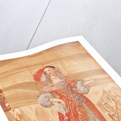 Portrait of Madeleine Bejart in the role of Madelon in 'Les Precieuses' by Moliere after 1659 by French School