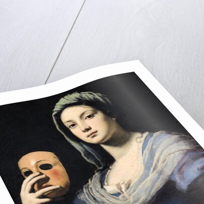 Woman with a Mask, 17th century by Lorenzo Lippi