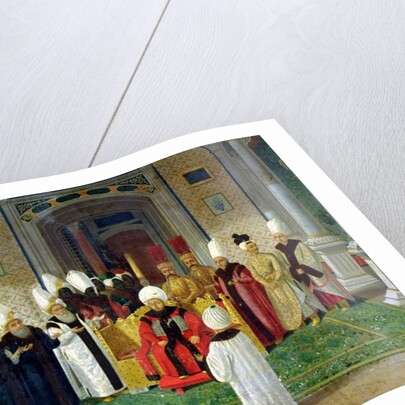 Reception at the Court of the Sultan Selim III by Turkish School