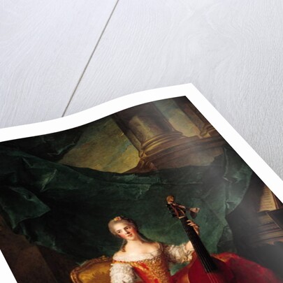 Madame Henriette de France in Court Costume Playing a Bass Viol, 1754 by Jean-Marc Nattier