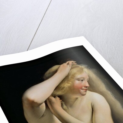 Young Woman Combing Her Hair by Salomon de Bray