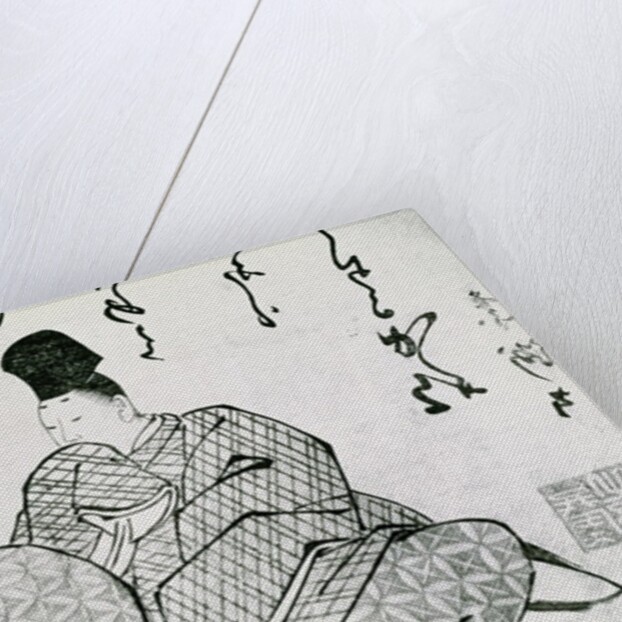 Hero of a Monogatari by Ariwara no Narimira 17th-19th century by School Japanese