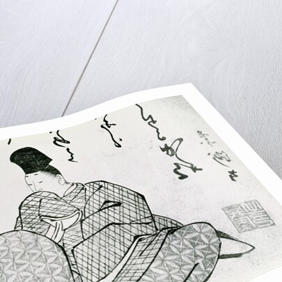 Hero of a Monogatari by Ariwara no Narimira 17th-19th century by School Japanese