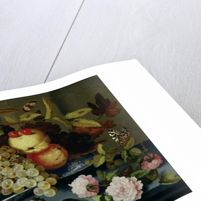 Still Life with Fruit, Flowers and Seafood by Balthasar van der Ast