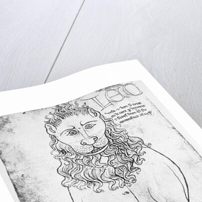 Ms Fr 19093 fol.24v Lion and Porcupine by Villard de Honnecourt