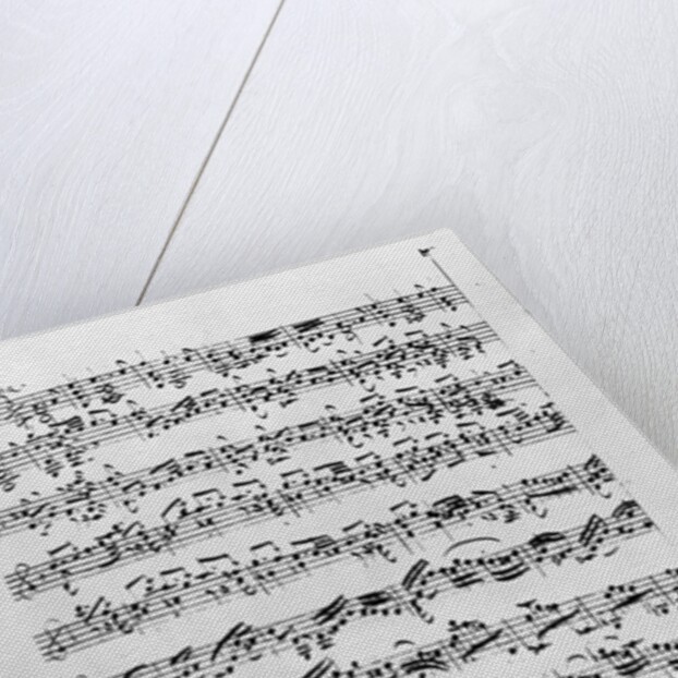 Copy of 'Partita in D Minor for Violin' by Johann Sebastian Bach by Anna Magdalena Bach