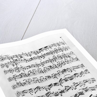 Copy of 'Partita in D Minor for Violin' by Johann Sebastian Bach by Anna Magdalena Bach